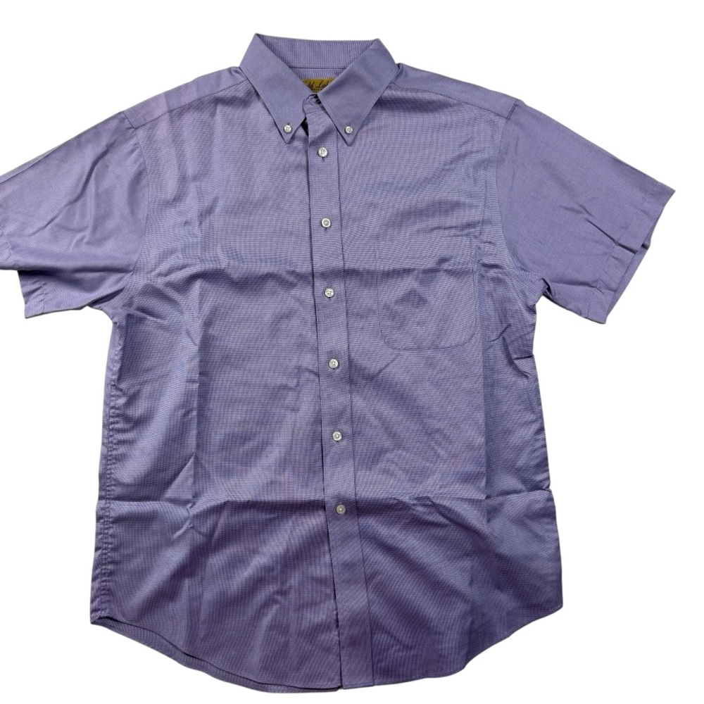 Roundtree & Yorke Gold Label Non-Iron Button-Down Shirt Short Sleeve Large